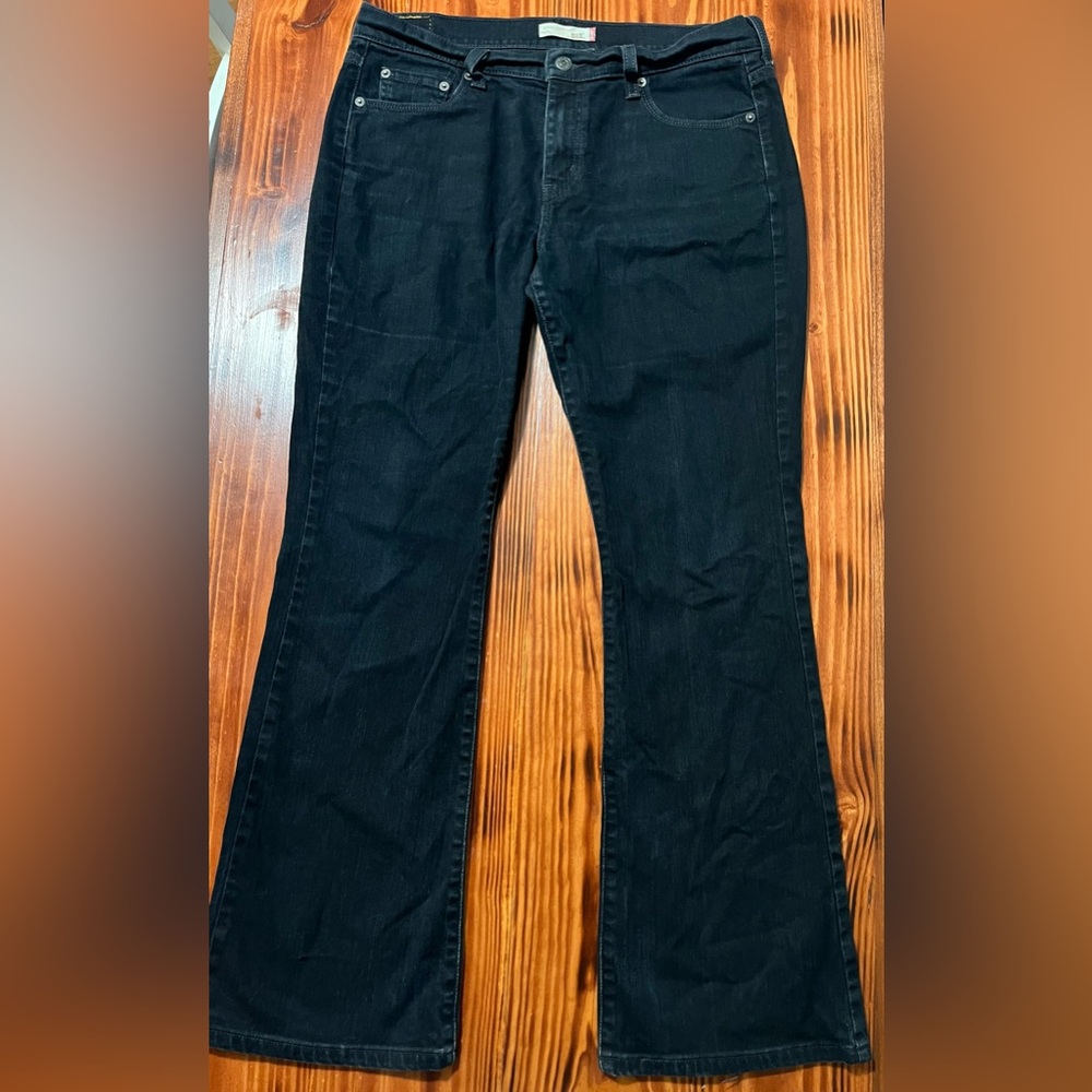 Levi’s 515 Women’s Black Boot Cut Jeans Size 12M Stretch Denim